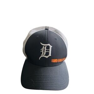 Dark Navy & White Detroit Tigers Cap with Orange Detail